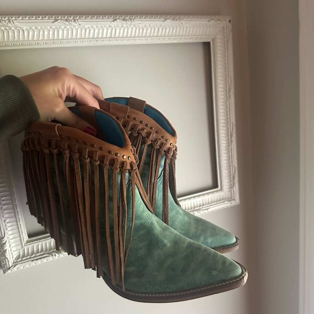 Fringe Ankle Boots